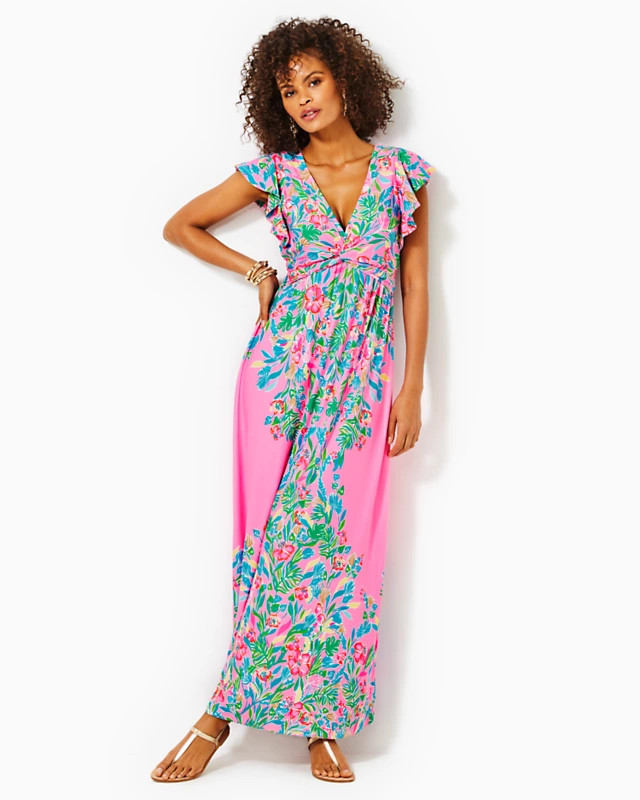 Verona Flutter Sleeve Maxi Dress | Lilly Pulitzer