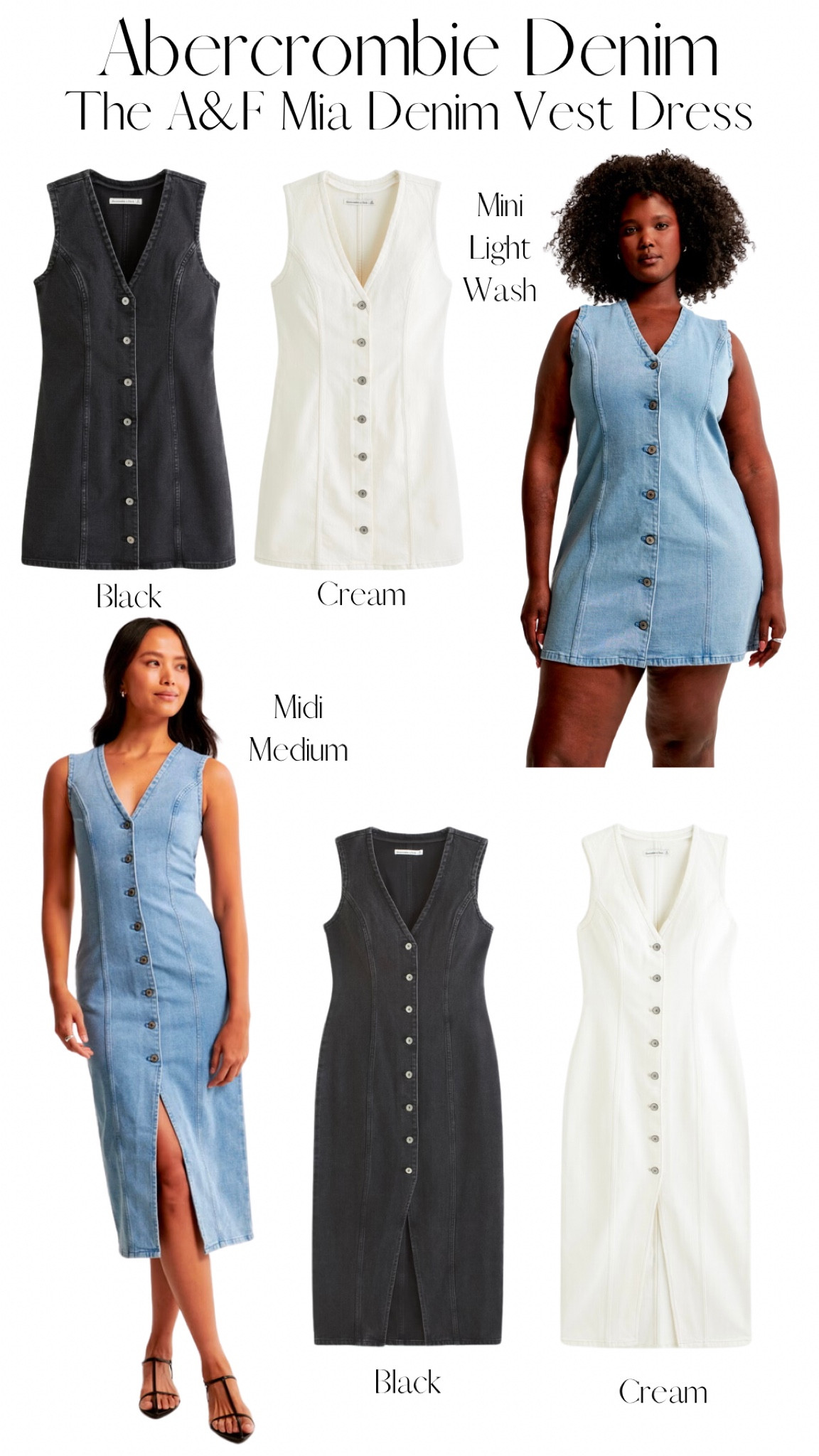 white christmas dresses V-Neck Sleeveless Denim Midi Dress – Baci Fashion main image 1