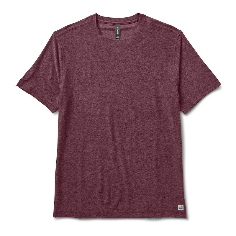 Strato Tech Tee | Chestnut Heather | Vuori Clothing (US & Canada)