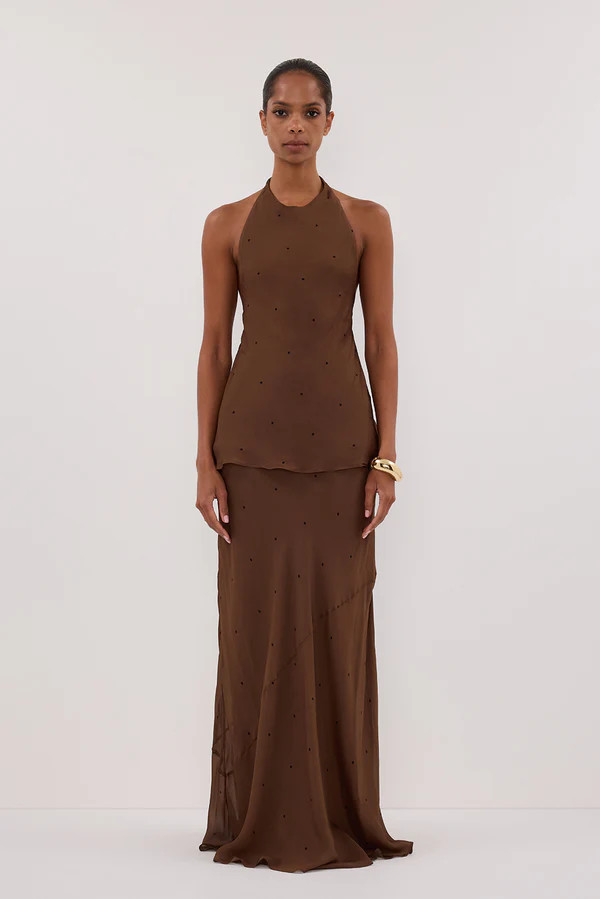 MELROSE FONDANT HALTER TOP | DISSH