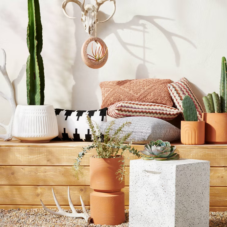 Textured Ceramic Planter White - Opalhouse™ | Target