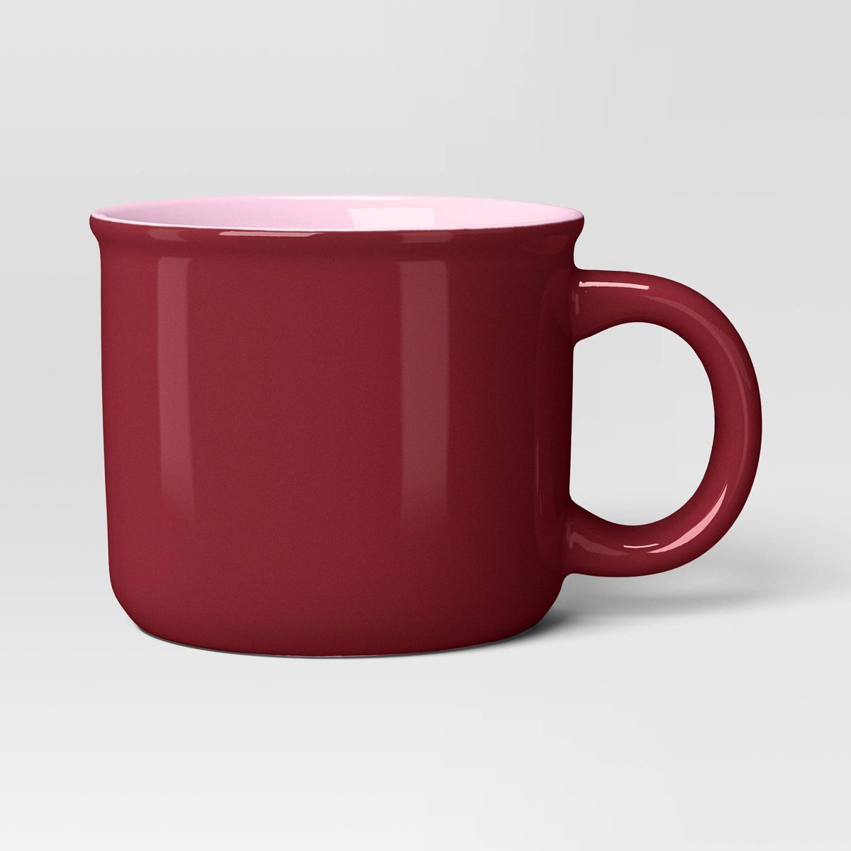 16oz Camper Stoneware Mug Pink - Room Essentials™ | Target