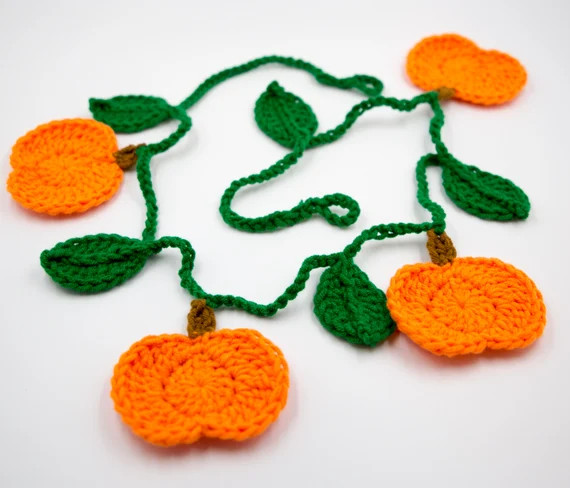 GARLAND  Crochet  Fall Pumpkin | Etsy | Etsy (US)