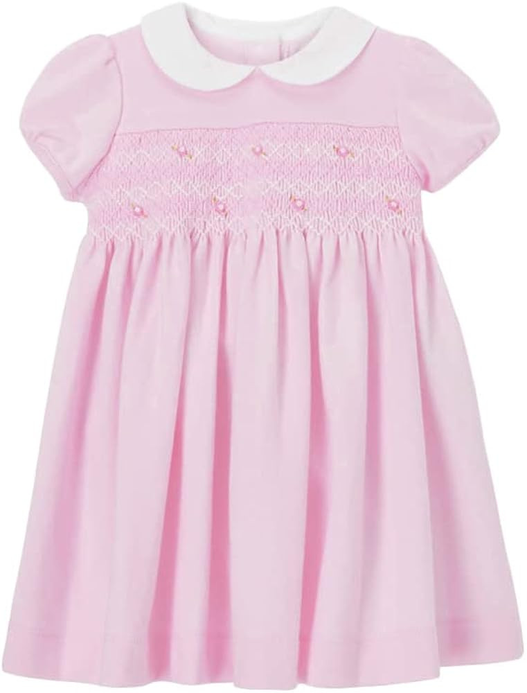 HILEELANG Toddler Girl Short Sleeve Dress Cotton Casual Spring Summer Easter Applique Playwear Dr... | Amazon (US)