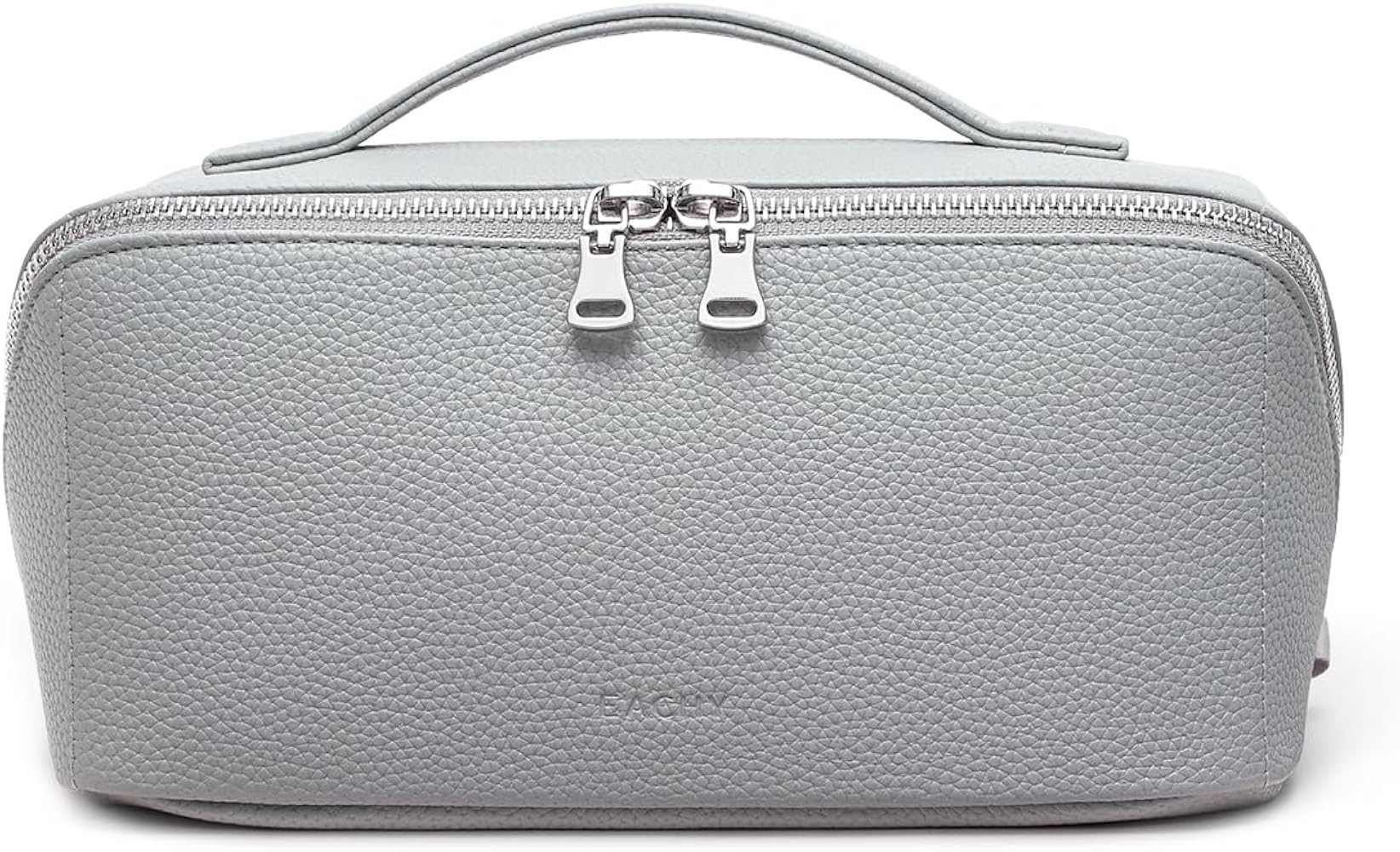 EACHY Travel Makeup Bag, Lychee Large Capacity Cosmetic Bag for Women, Open Flat Toiletry Bag wit... | Amazon (US)