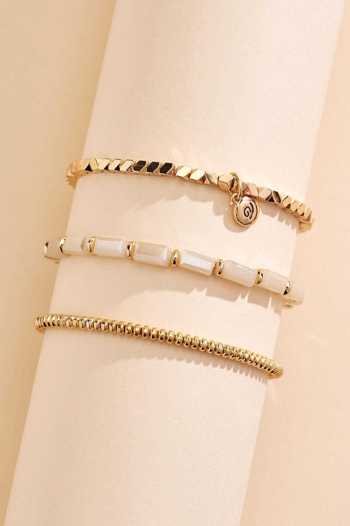 simple stretch bracelet set | Versona