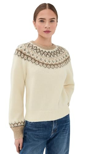 PAIGE Women's Misha Sweater, Ivory Multi, Large | Amazon (US)