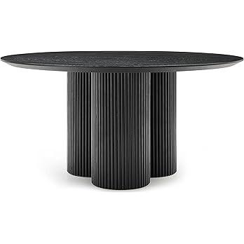 Meridian Furniture 518Black-T Simba Collection Mid-Century Modern Dining Table with Black Oak Ven... | Amazon (US)