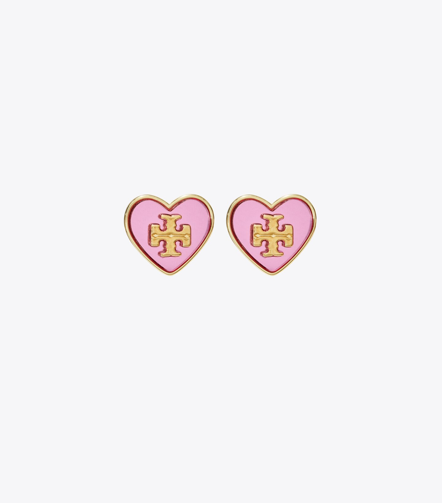 KIRA ENAMEL HEART STUD EARRING | Tory Burch (US)