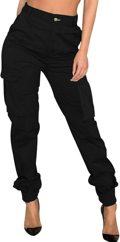 Women's Hiking Cargo Jogger Camo Pants Slim Casual Outdoor Lounge Sweatpants Athletic Works Pants... | Amazon (US)