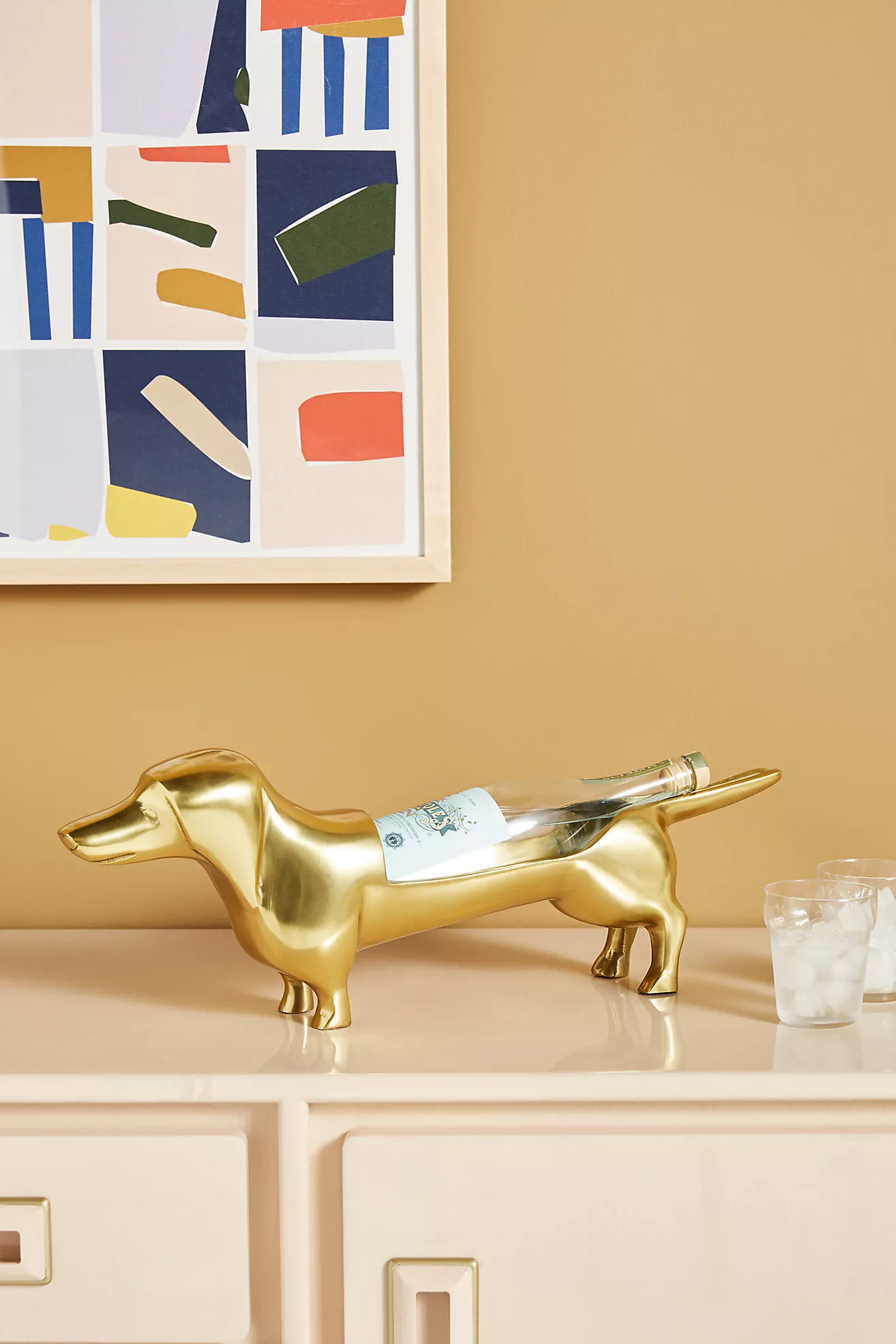 Dapper Dog Wine Bottle Holder | Anthropologie (US)
