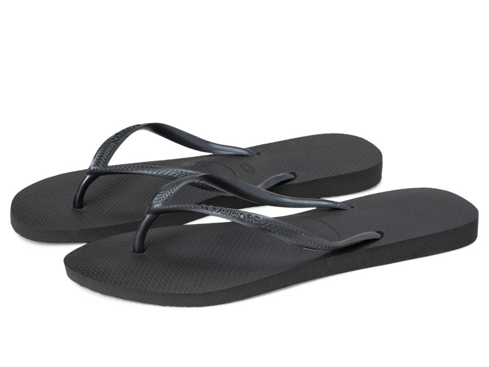 Havaianas - Slim Flip Flops (Black) Women's Sandals | Zappos
