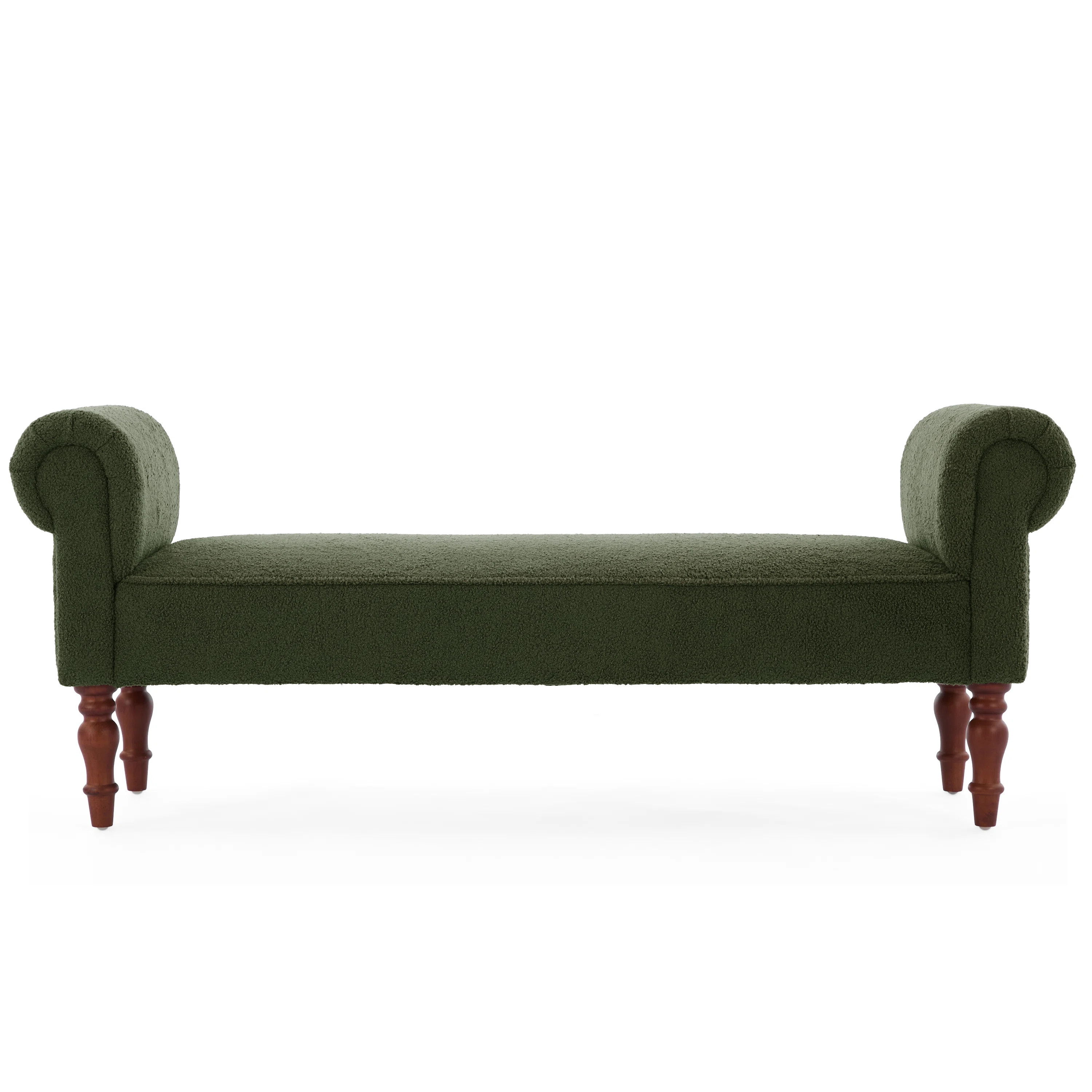 NFusion Monroe 59'' Wide Transitional Traditional Upholstered Bench With Rolled Arms | Wayfair | Wayfair North America