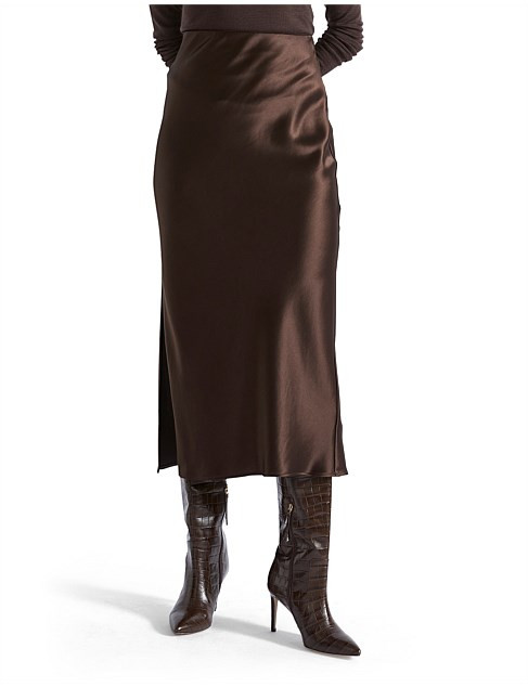 SATIN MAXI SLIP SKIRT | David Jones (Australia & New Zealand)