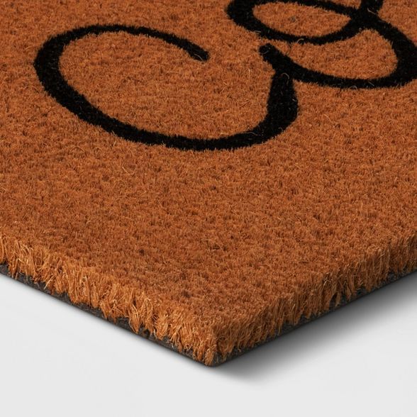 1'6"x2'6" Come In and Cozy Up Doormat Black - Threshold™ | Target