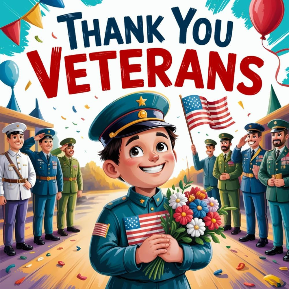 Thank You Veterans Day Book For Kids: A Patriotic Story for Kids About Honoring Our Heroes | Amazon (US)