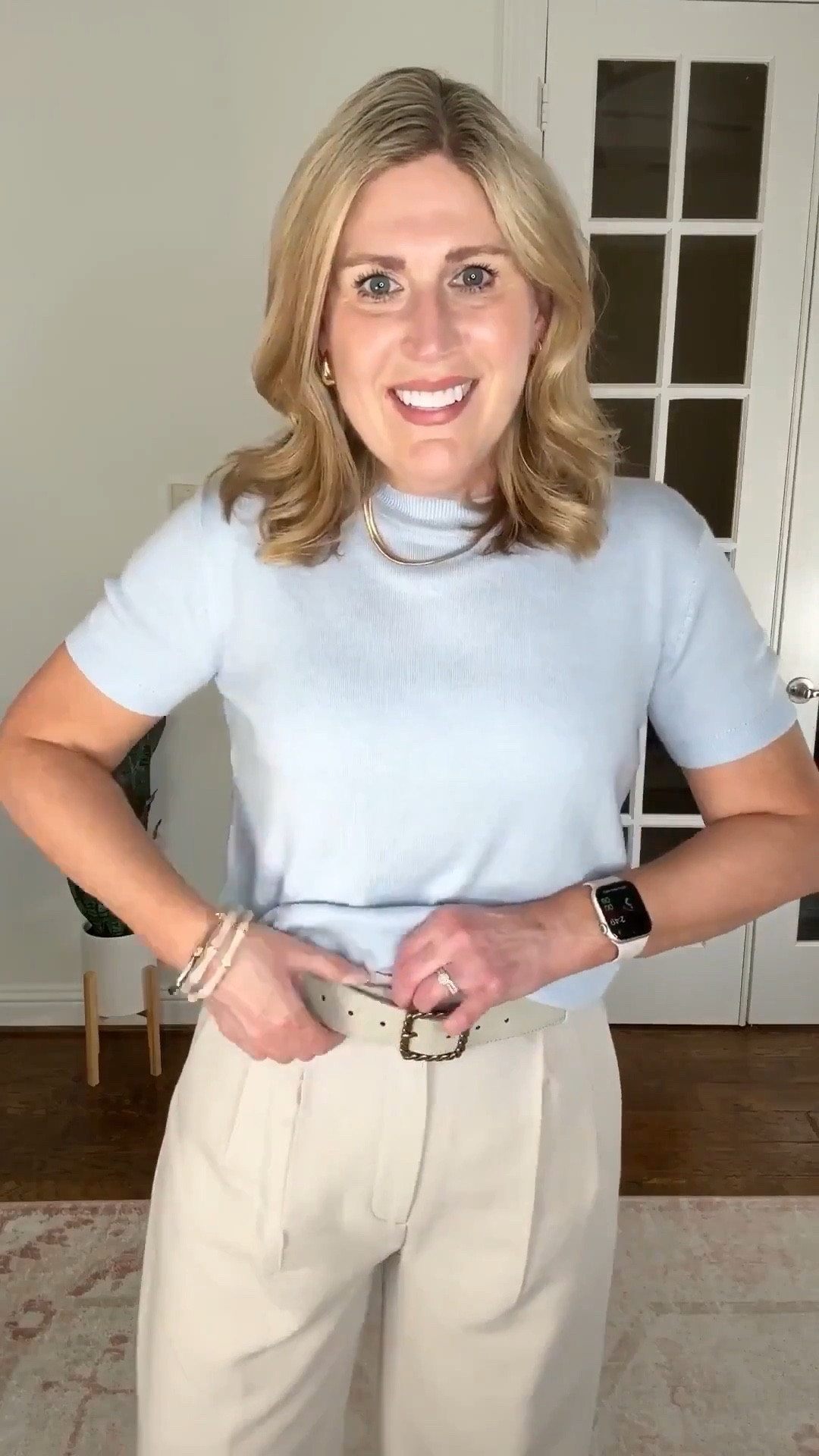 I LOVE my Abercrombie & Fitch Sloane Tailored wide leg pants. There’s no doubt you’ve seen these on my LTK and Instagram on repeat. 😘

Wonderful spring sales under $30 on Amazon! ♥️ These sweaters run true to size. Not too tight.
Great quality. Lots of colors that make it easy to mix and match. Style them alone or with a blazer, jacket, or sweater!

I LOVE this outfit with my comfy Adidas Samba OG sneakers. So many color options! 

- Great office wear
- Teacher outfit
- Or running to coffee with friends! ♥️ 

Follow my LTK @lululoves7 on the @shop.LTK app to view this post and get my exclusive app-only content!

#LTKWatchNow #LTKStyleTip #LTKShoeCrush #LTKFindsUnder50 #LTKFindsUnder100 #LTKItBag

#LTKSaleAlert #LTKootd #LTKMidsize #LTKMothersDay #LTKBeauty #LTKOver40 #LTKSeasonal #LTKTravel #LTKWorkwear