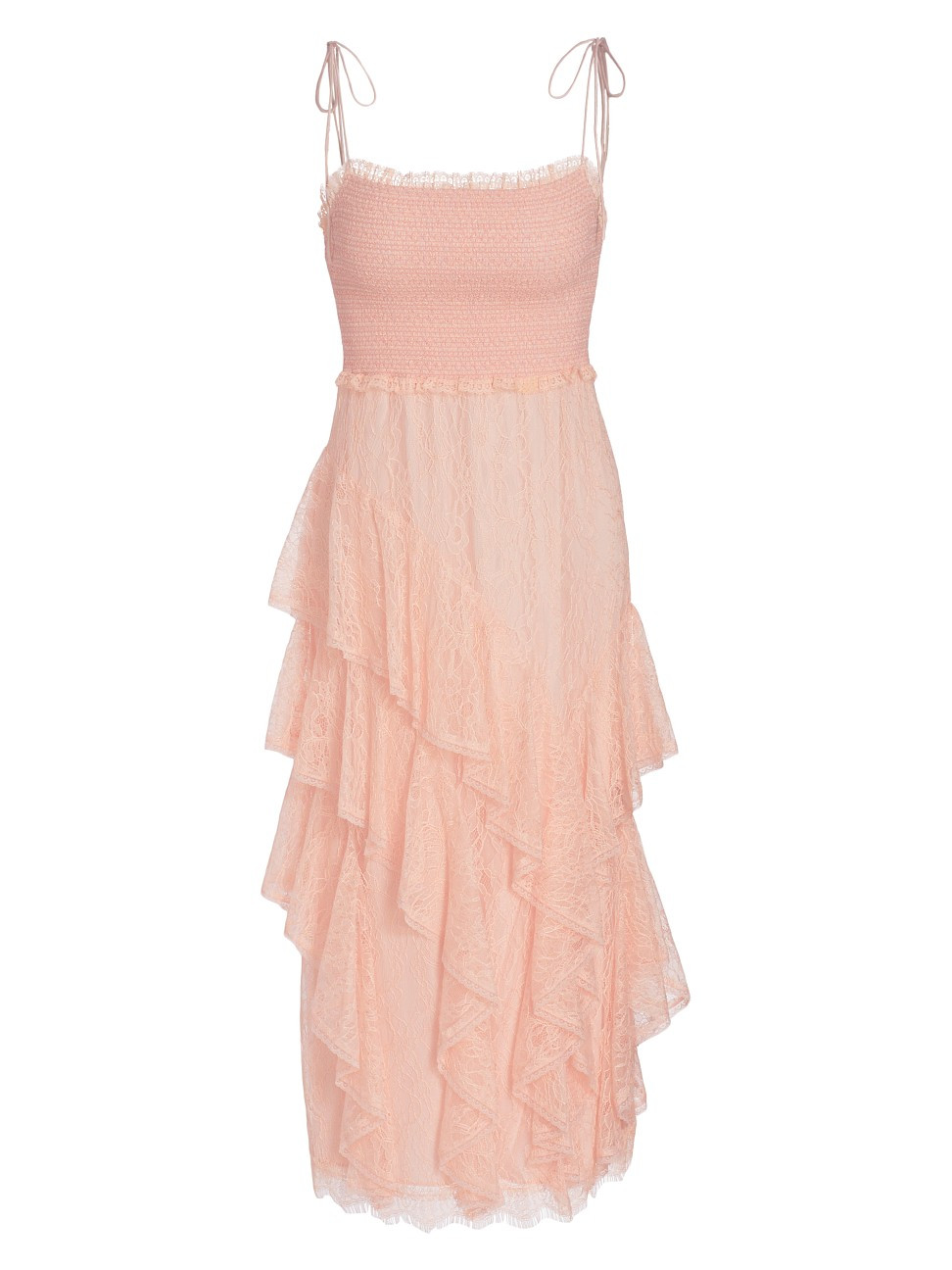 Jocelyn Ruffle Midi-Dress | Saks Fifth Avenue