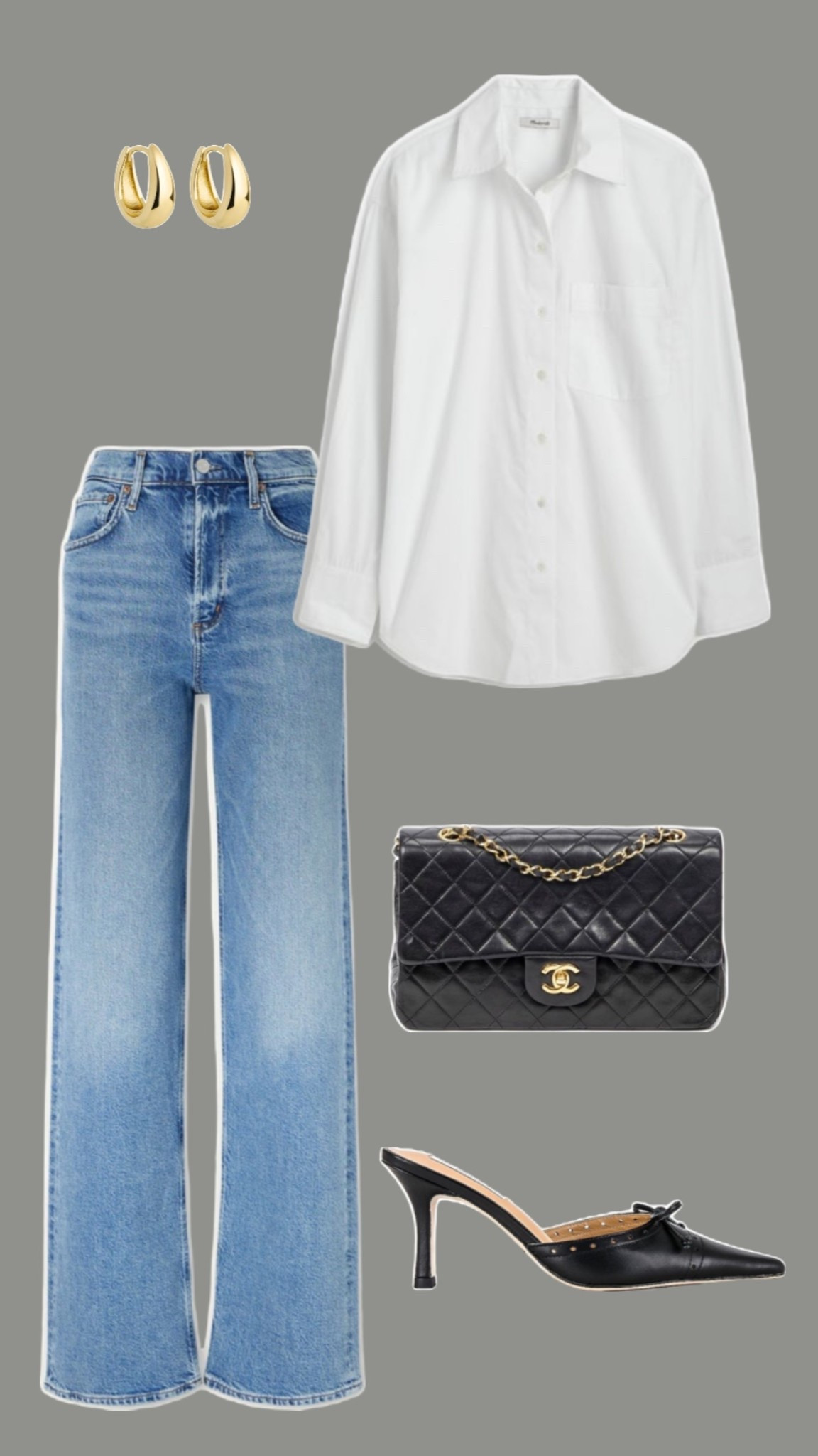 Classic white button down styled with straight leg jeans and black pointed heels 🤍

white button down outfit, straight leg jeans outfit, classic everyday outfit, neutral capsule wardrobe, chic casual outfit, French minimal style, black heels outfit, designer bag outfit, elevated basics, effortless style, timeless wardrobe staples

#LTKootd #LTKmomlife