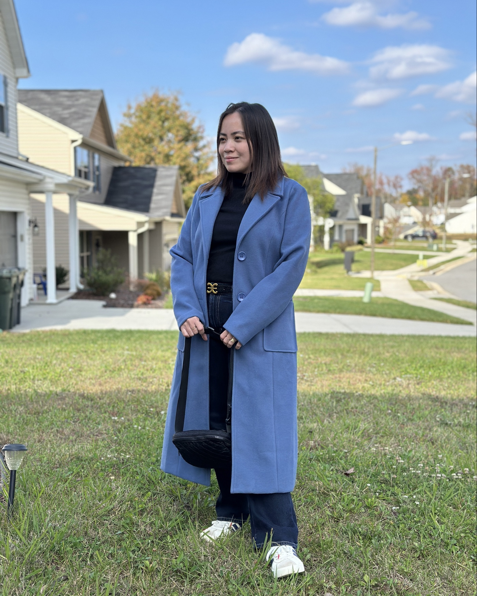 Effortlessly chic in a stunning blue coat that adds a pop of color and sophistication to a casual look. 

#LTKStyleTip