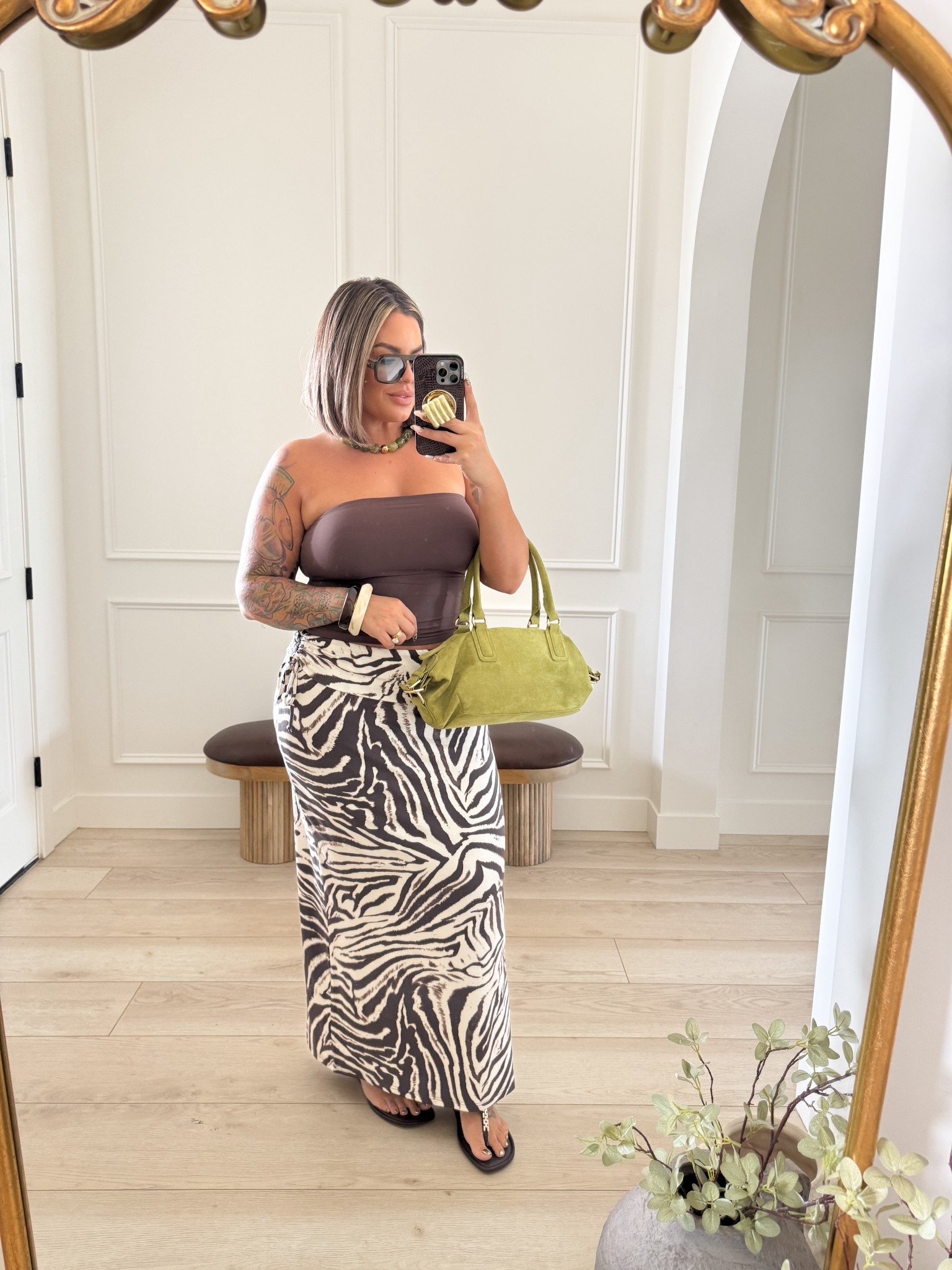 Can’t believe I found this skirt at Walmart ! Super affordable and very soft stretchy material. Size xl skirt & size L top wearing top with my cakes nip covers linked below. 
#walmart #amazon #anthropologie 

#LTKMidsize #LTKootd #LTKSaleAlert