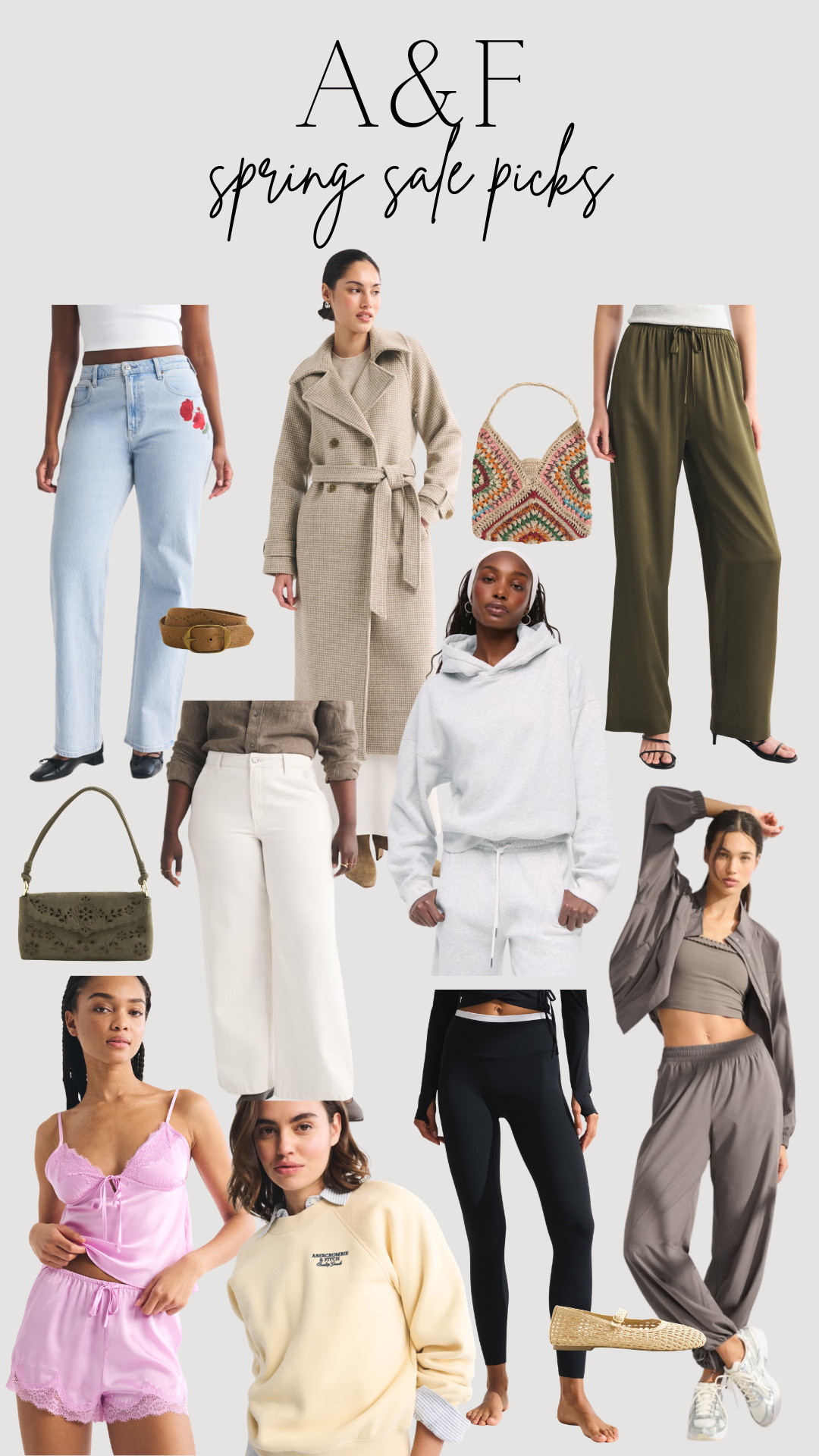 My Top A&F Spring Sale Picks 
LTK Denim, PJs, Gym wear, Green Satin Trousers, Beach Bag, Balloon Pants, Sweatshirt, Hoodie 

 #LTKspring #LTKeurope #LTKsale