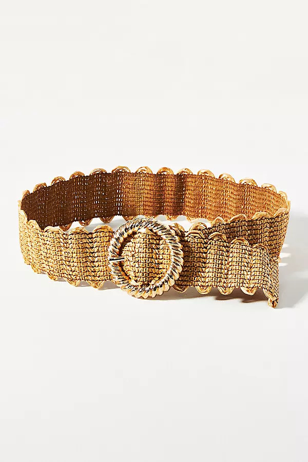 Stretch Shimmer Raffia Belt | Anthropologie (US)