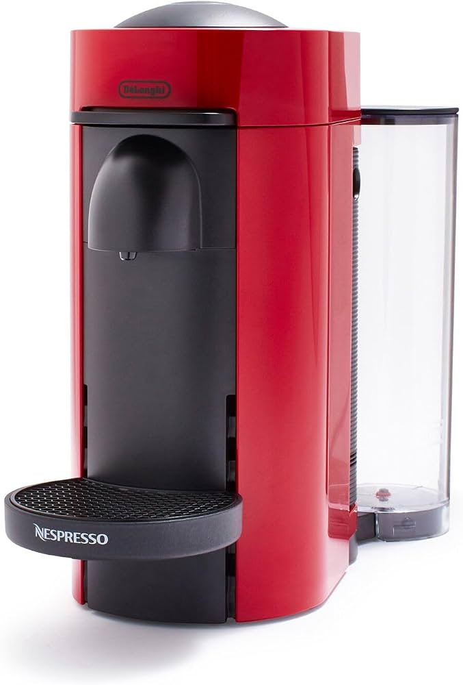 Nespresso VertuoPlus Coffee and Espresso Machine by De'Longhi, 5 fl.oz. Cherry Red | Amazon (US)