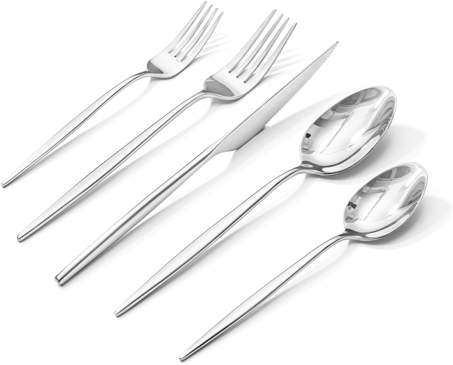 18/10 Silverware Set for 6, 30 Piece Stainless Steel Flatware Cutlery Set | Amazon (US)