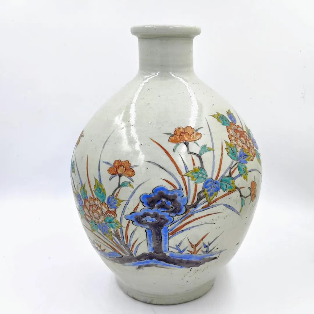 Antique Decorated Tokkuri Sake Bottle - Etsy | Etsy (US)