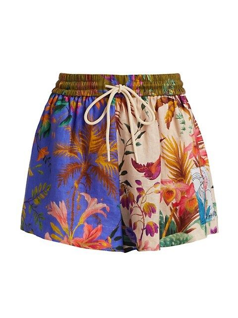 Tropicana Linen Shorts | Saks Fifth Avenue