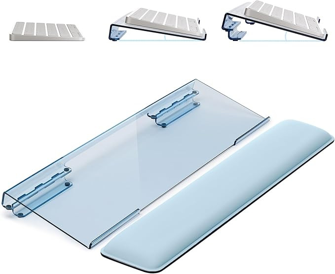 Laborio Computer Keyboard Stand for Desktop, Ergonomic Keyboard Wrist Rest 2-Level Height Adjustm... | Amazon (US)