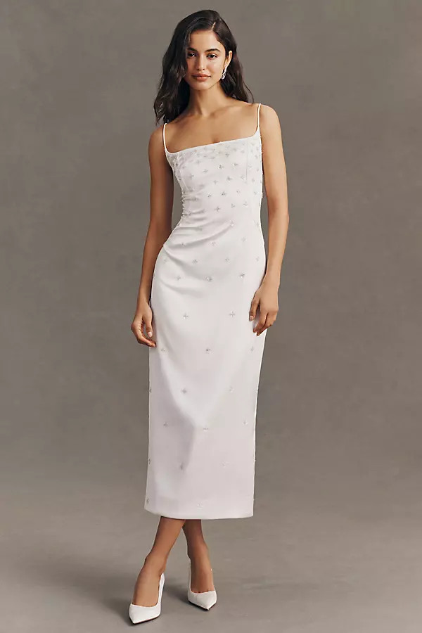 BHLDN Deco Bombshell Midi Dress | Anthropologie (US)