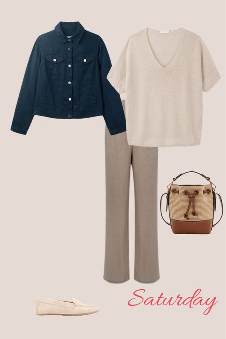 Spring casual linen outfit and bucket bag with suede loafers

#LTKstyletip #LTKeurope #LTKSeasonal