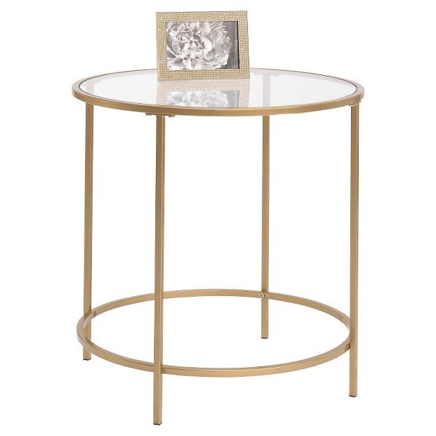 International Lux Side Table - Satin Gold | Target