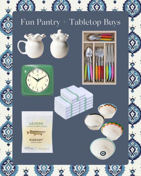 Fun tabletop and pantry finds.

#LTKhome #LTKfindsunder50 #LTKSeasonal