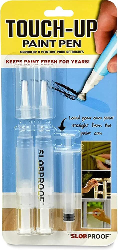 Slobproof Touch-Up Paint Pen | Fillable Paint Brush Pens for Interior Paint Touch Ups to Drywall,... | Amazon (US)