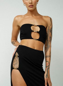 Jagger & Stone Claudia Boob Tube Black | Princess Polly US