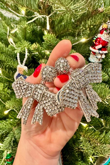 Oscar De La Renta Bow Earrings - perfect for Christmas Eve, New Year’s parties or winter weddings!

#LTKwedding #LTKsalealert #LTKparties