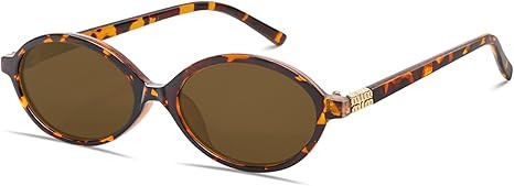 BOTEN Retro Oval Sunglasses for Women Men Small 90s Sun Glasses Trendy Round Shades Cute Designer... | Amazon (US)