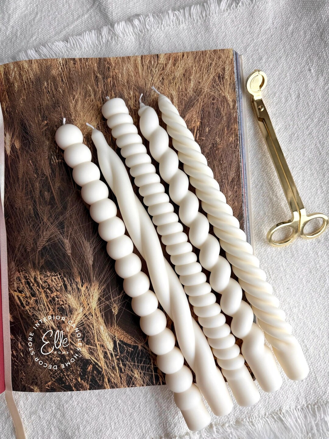 Set of 2 - Very Tall Taper Candles - 12'' Candles Set - Soy Wax and Beeswax Taper Candles - Color... | Etsy (US)