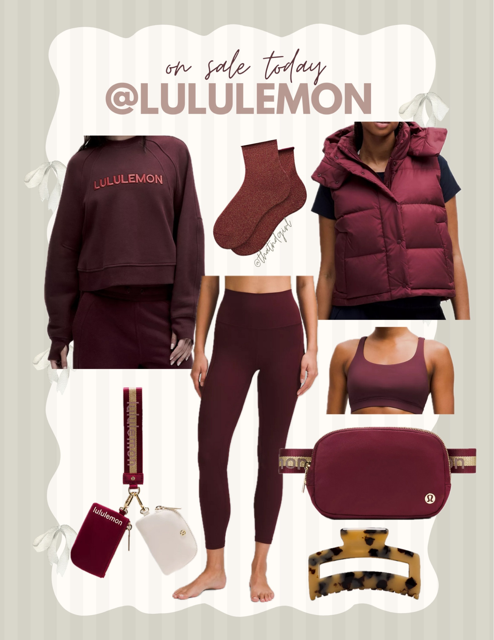Obsessing over this garnet color from Lululemon! I just placed my order for my mom uniform in this beautiful color. 

For size reference I ordered a M/L in the sweatshirt, size 8 in leggings, and size 10 in the vest.


#LTKActive #LTKMidsize #LTKSaleAlert