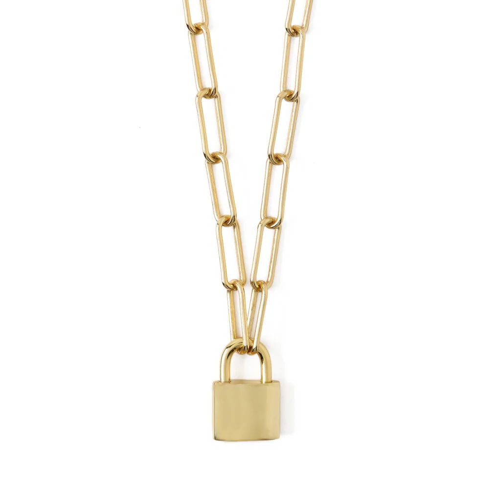 Luxe Padlock Necklace | Orelia London