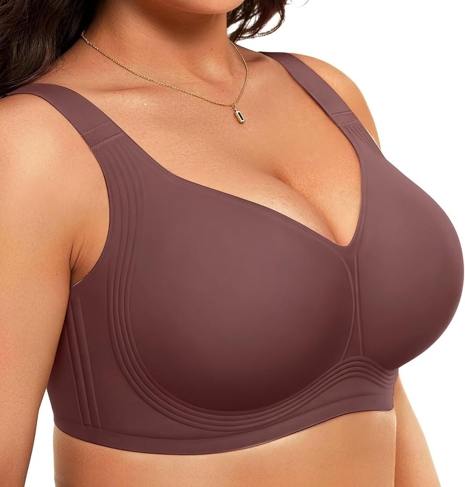 Vertvie Jelly Bras for Women No Underwire Minimizer Support | Amazon (US)