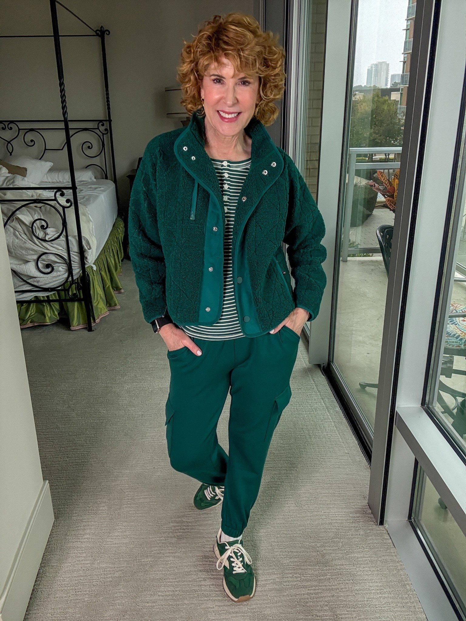 This everyday look is all about comfy-cute style with elevated This everyday look is all about comfy-cute style with elevated basics that go anywhere. A cozy fleece jacket layers over a classic striped tee, while soft cargo joggers and sporty sneakers keep things relaxed, flattering, and ready for whatever the day holds. The ultimate grab-and-go outfit for errands, travel days, or casual weekends!

#LTKOver40 #LTKCyberWeek #LTKSaleAlert