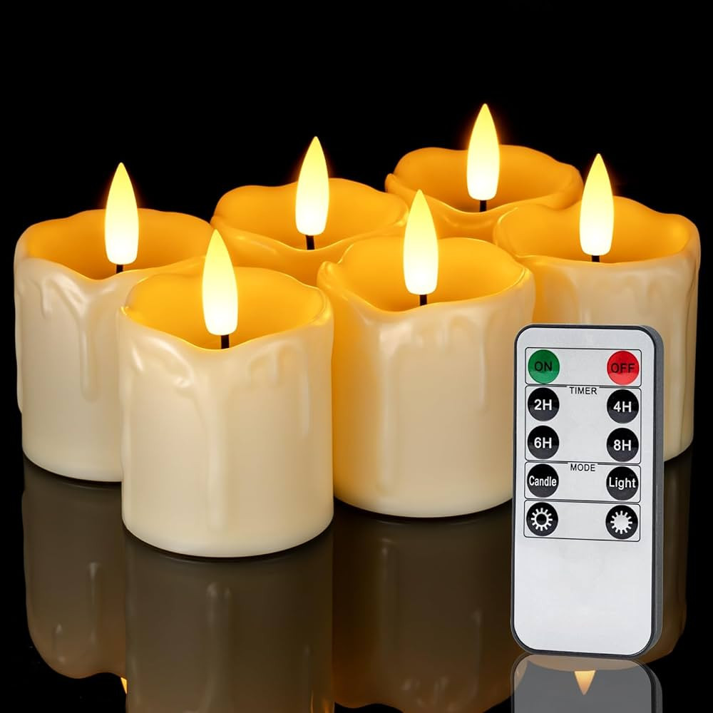 Homemory Votive Candles 6Pack | Amazon (US)
