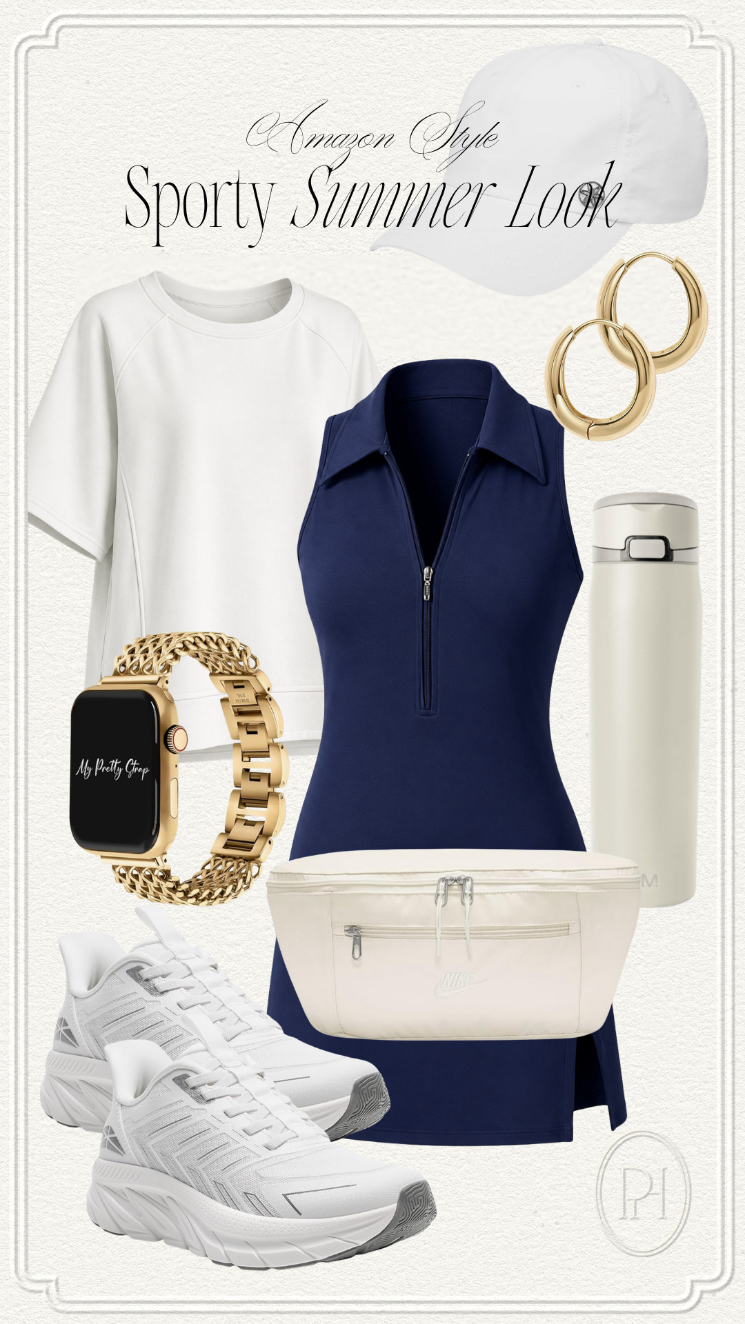 Amazon finds for the perfect sporty summer look!

sporty outfit, atheleisure, athletic wear, tennis dress, golf dress, athletic dress, white tee, white t-shirt, wardrobe basics, white sneakers, tennis shoes, trainers, running shoes, belt bag, water bottle, gold Apple Watch band, gold hoop earrings, white ball cap, baseball cap, mom outfit, mom look, park day look, summer fashion, summer style, summer outfit, summer looks 

 #LTKootd #LTKmomlife #LTKActive