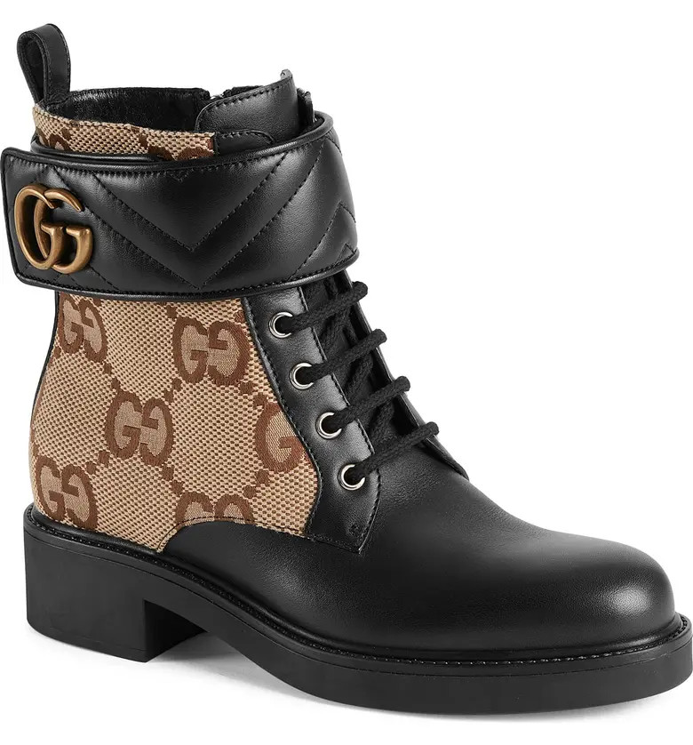 Gucci Maxi GG Matelassé Strap Bootie | Nordstrom | Nordstrom