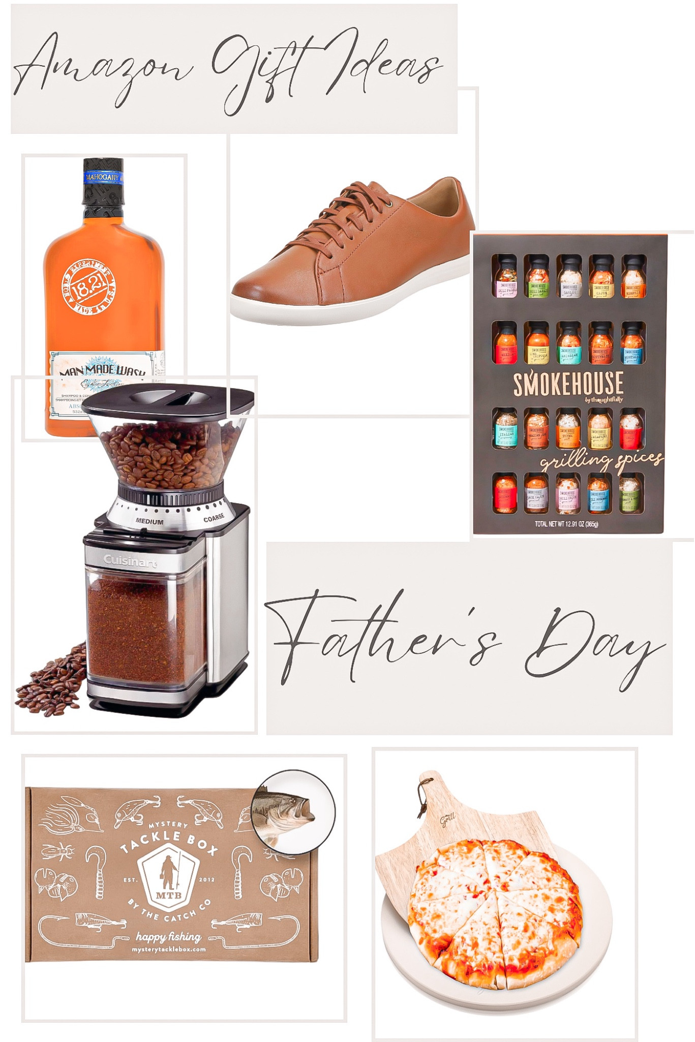 Amazon gift ideas 
Father’s Day 

Body wash, gifts for him, men’s gifts, men’s shoes, grill seasonings, food gifts, coffee machine, coffee grinder, pizza stone, fishing gifts, fishing equipment 

#LTKMens #LTKFindsUnder50 #LTKGiftGuide