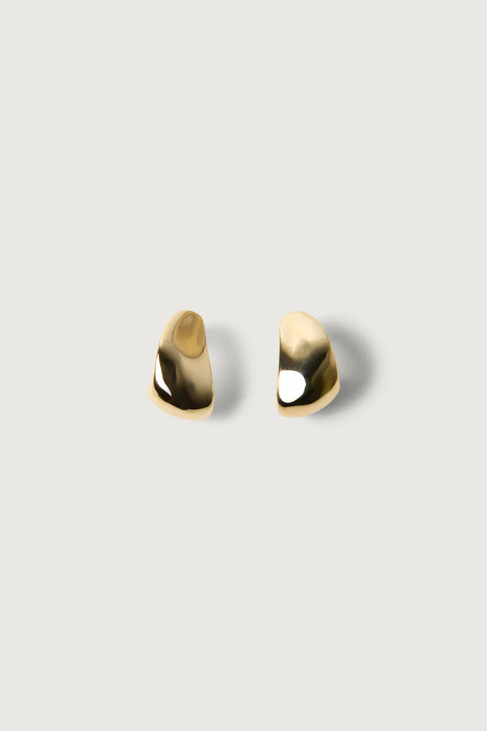 CHUNKY CURVED EARRINGS | OAK + FORT